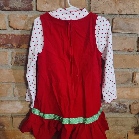 Girls 2 Piece Reindeer Outfit Holiday 4T - Picture 2 of 2